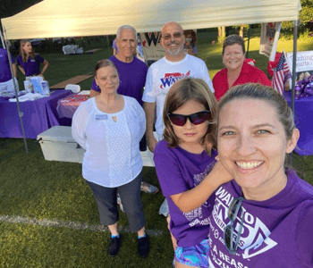 group outside at watson event